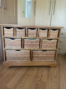 Oak wicker unit