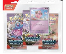 Pokemon TCG Scarlet Violet Temporal Forces Triple Pack, Cleffa (3 Booster Packs and 1 Foil Promo Card)
