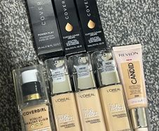 Revlon, cover fx, cover girl, Loreal foundations all brand new