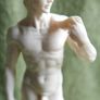 Vintage Sculpture of Statue of David in Resin by A. Santini Italy Male Nude Vintage  Italy 1960 Image 3