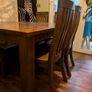 Table pure wood oak heavy+ chairs Image 3