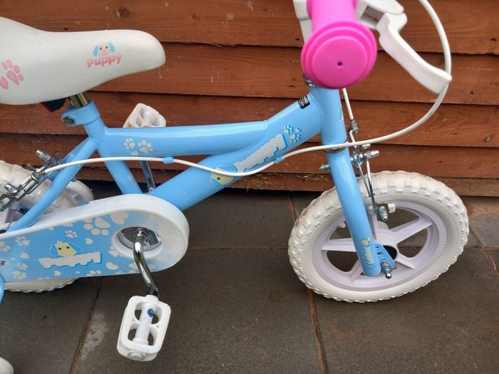 Kids puppy bike size 12 inch wheels