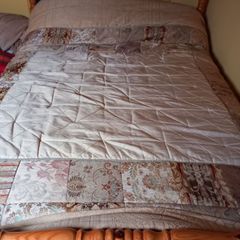 Beautiful King-Size Gold Patchwork Bedspread from Arnotts