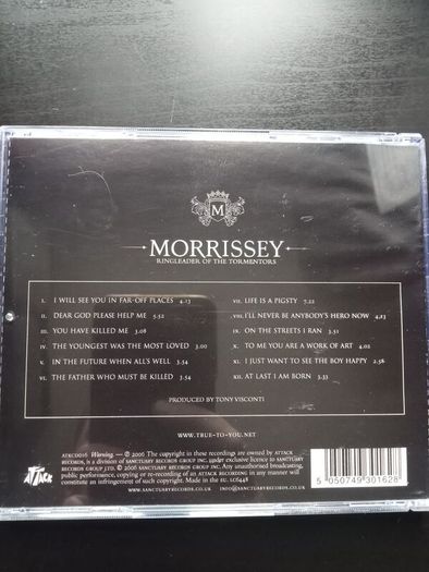 Morrissey - Ringleader of the Tormentors CD