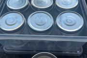 13 Small &amp; 10 Medium Glass Jars &amp; Lids