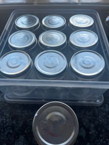 13 Small & 10 Medium Glass Jars & Lids
