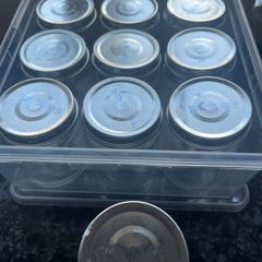 13 Small & 10 Medium Glass Jars & Lids