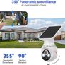 Solar-Powered Outdoor Security Camera, 1080p WiFi, 2-Way Audio, Night Vision, App Control, Weather Resistant, IP65, Cloud Storage, Human Detection, 2.4GHz Only, Pan Tilt Control Image 4