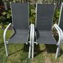 4 X Aluminium Garden Chairs Image 3