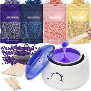 Brand New Hair Removal Wax Heater Wax Hair Removal Kit With 30 spatulas.