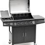Pro Deluxe 5 Gas Burner 4+1 Barbecue Grill, Steel Warming Rack, Side-Burner, Built-in Temperature Gauge for Home Garden Party Outdoor Cooking (93411) Image 6