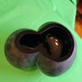 Iconic Danish design from Normann Copenhagen  Double Bowl - Black Glass Bowl/Vas Image 8