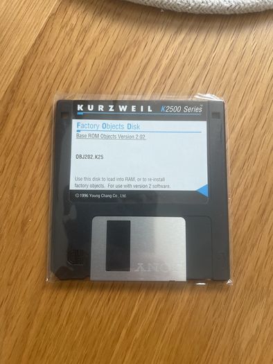 Kurzweil K2500 Complete Factory Disk Set - NEW SEALED - OS 2.31