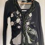 RRP 350 French Designer Didier Parakian 2 piece black dress and cardigan Image 2