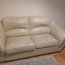 leather couch/ pull out bed Image 2