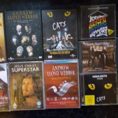 Andrew Lloyd Webber Dvd & Cd Collection Cats Evita Phantom Of The Opera Jesus Christ Superstar