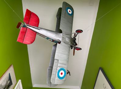 Scale model WW1 biplane
