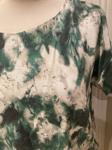 Reduced- COS Moss Green Multi colour Top - Size L