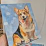 Happy Corgi - oil painting Image 9