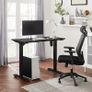 _Electric Desk, Height-Adjustable, Desk Stand, Table Frame with Motor, 120 x 60 x (73-114) cm, Steel, Black Image 2