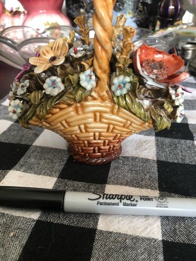 Vintage flower basket
