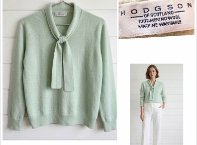 Vintage Hodgson of Scotland 100 % merino wool jumper