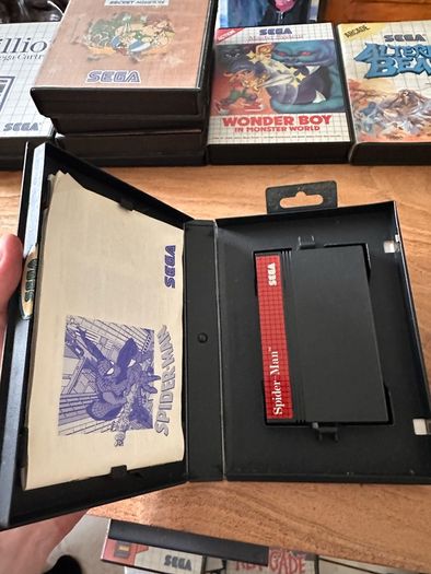 Sega Master System console and games Sonic