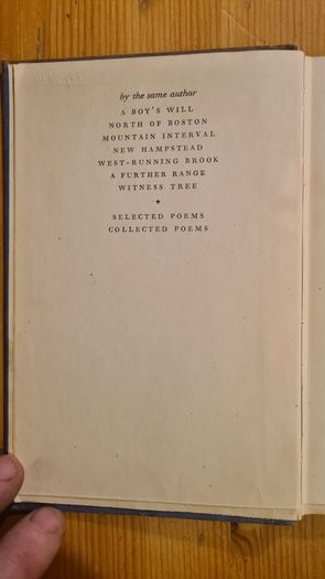 Come In And Other Poems By Robert Frost. Introduction & Commentary By Louis Under EYER. 1944rare vintage. Hardback. In Good Condition. 151 pages.