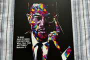 Malcolm X Metal Poster 32x45cm