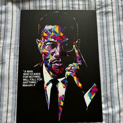 Malcolm X Metal Poster 32x45cm