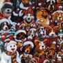 SALE!  Franklin Mint SANTA PAWS Limited Edition Christmas Plate with Dogs and some Cats Image 3