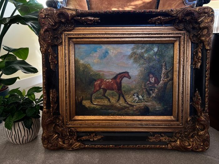 Superb Antique Oil on Canvas