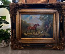 Superb Antique Oil on Canvas