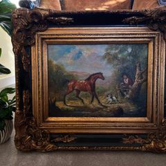 Superb Antique Oil on Canvas