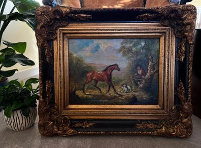 Superb Antique Oil on Canvas