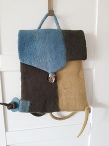 Felted wool bag