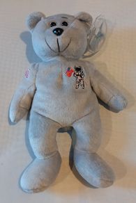 Vintage beanie bear Collecticritters "The Coomander VIP I"