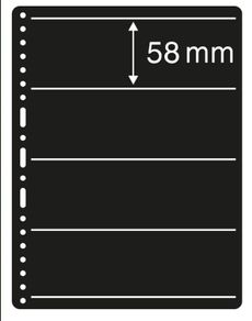 Prinz System No. 6064. 4 Line Sheets. Pack of 10 Brand New. Suitable to display stamps.