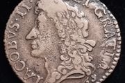 #75 - Ireland - 1689 - DEC - Shilling - Gun Money