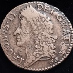 #75 - Ireland - 1689 - DEC - Shilling - Gun Money