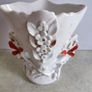 Antique Old Paris Porcelain Vase, White Gold, Brides Vase, Wedding Vase, 19th Century Image 4