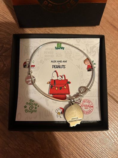 Alex and Ani Peanuts bangle