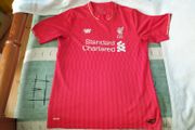 Liverpool Football Club Home Jersey 2015 to 2016 Childrens Extra Large New Balance YXL