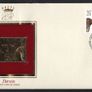 1982 Great Britain Death Centenary of Charles Darwin Commemorative stamps with Gold Replica Stamp First Day Cover (FDC) Image 4