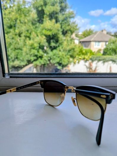 Ray ban Clubmaster foldable + RB leather case