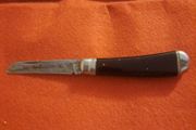 black handle single blade penknife