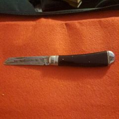 black handle single blade penknife