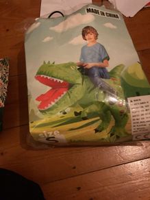 kids costume blow up dinosaur