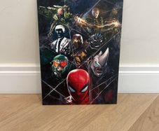 Spiderman villains displate poster