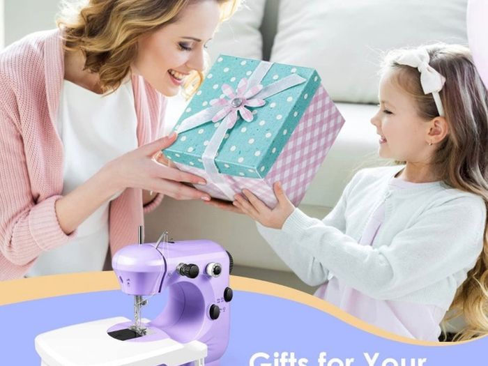 Sewing Machine, Sewing Machine for Beginners, Handheld Sewing Machines with Extension Table, Adjustable 2 Speed with Foot Pedal with Sewing Kits, Best Gift for Kids Women Household and Travel (FREE POSTAGE)